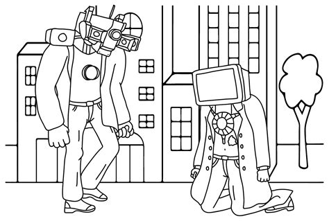 29 TV Man Coloring Pages .